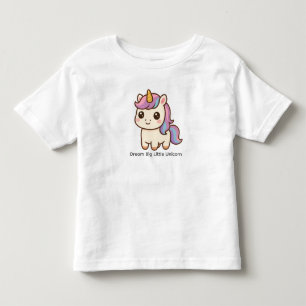 Träume groß, kleiner Einhorn-T-Shirt für Mädchen – Kleinkind T-shirt