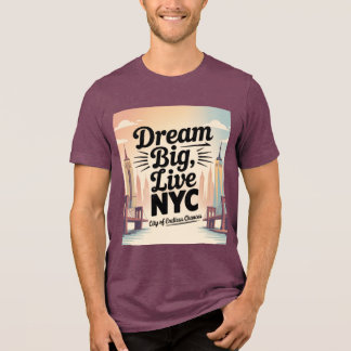 Träume groß, lebe NYC Tri-Blend Shirt
