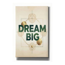 Träume groß Minimal-Wandkunstplakat