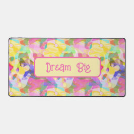 Träume groß! Pastel Abstrakt Art Design Schreibtischunterlage