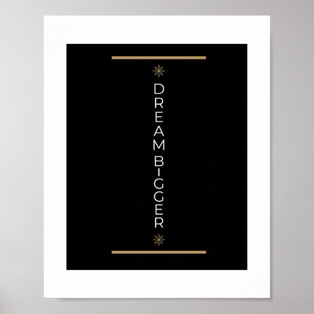 Träume größer poster (Vorne)