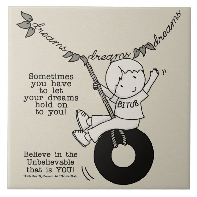 Träume halten dich fest fliese (Vorderseite)