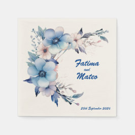 Träume in Blau: Personalisierte Hochzeiten von Nap Serviette