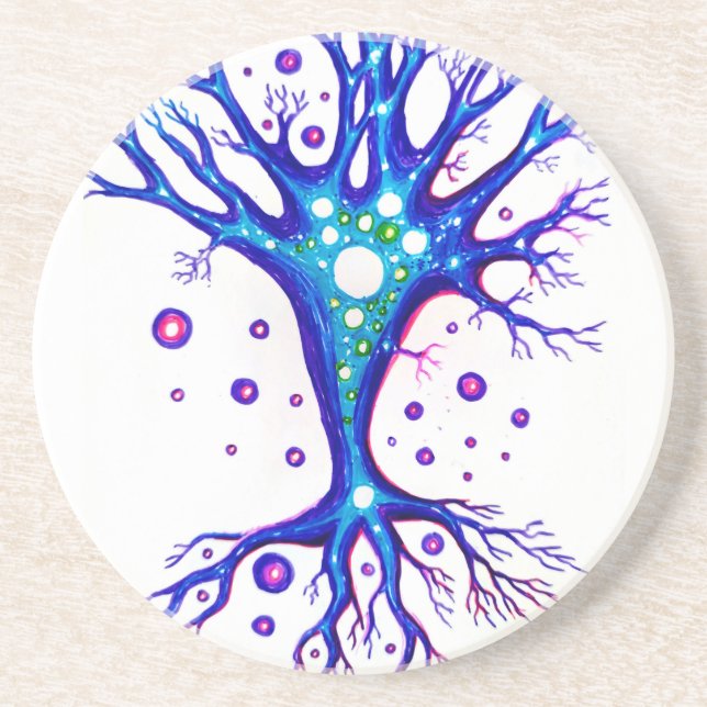 Träume in einem Neuron Getränkeuntersetzer (Vorne)