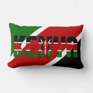 Träume in Farbe mit der Flagge Kenias Lendenkissen