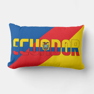 Träume in Farbe mit der patriotischen Flagge Ecuad Lendenkissen