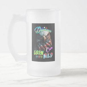 Träume können wild wachsen mattglas bierglas