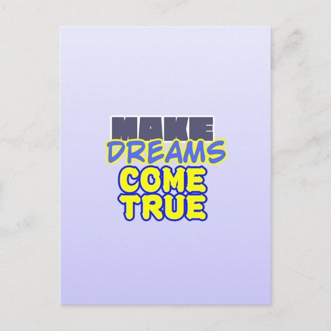 Träume Postkarte (Vorderseite)