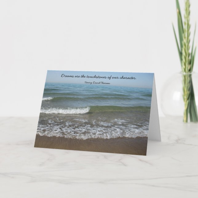 Träume Thoreau Abschluss-Karte Karte (Vorderseite)