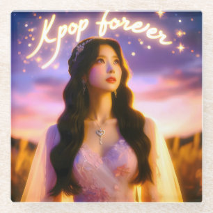 Träume und Sterne: K-Pop für immer feiern Glasuntersetzer