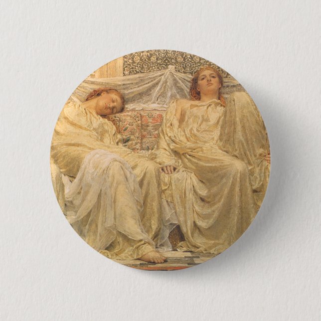 Träume von Albert Joseph Moore, Viktorianische Kun Button (Vorderseite)