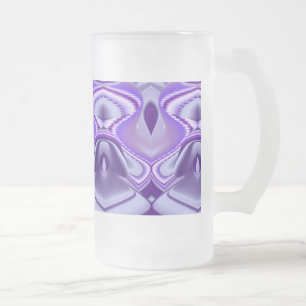 Träume von lila Blume Mattglas Bierglas