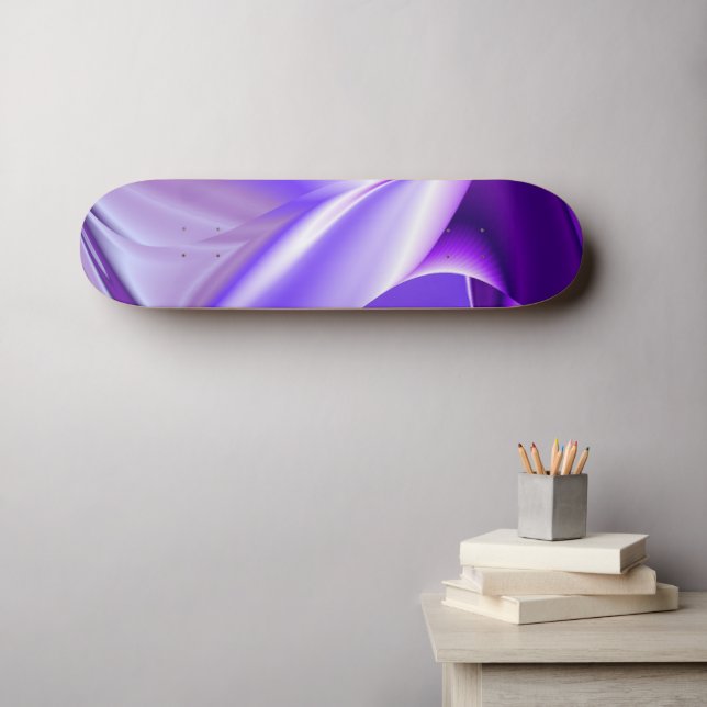 Träume von lila Blume Skateboard (Wandkunst (Horz))