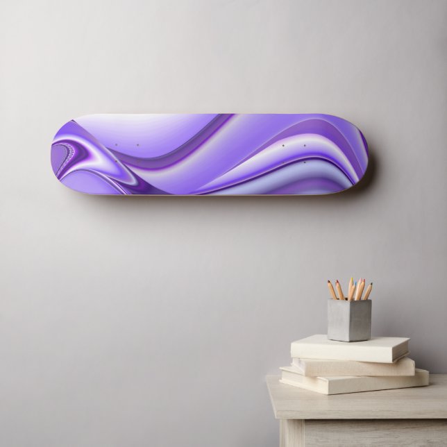 Träume von lila Blume Skateboard (Wandkunst (Horz))