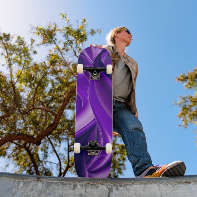 Träume von lila Blume Skateboard (Außenbereich 1)