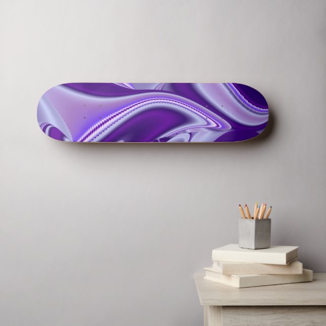 Träume von lila Blume Skateboard (Wandkunst (Horz))