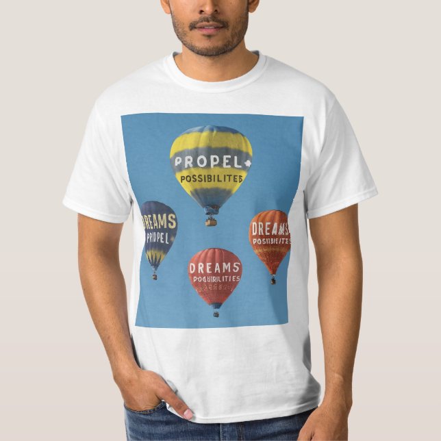 Träume wahre Möglichkeiten" T-Shirt (Vorderseite)