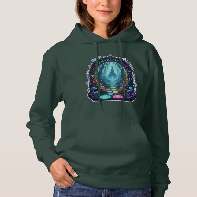 Träume warten hier. hoodie (Vorderseite)