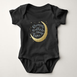 Träume werden wirklich wahr Mond & Sterne Neues Ba Baby Strampler