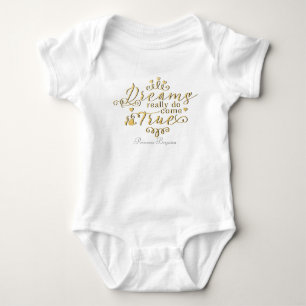 Träume werden wirklich wahr Personalisiertes Einte Baby Strampler