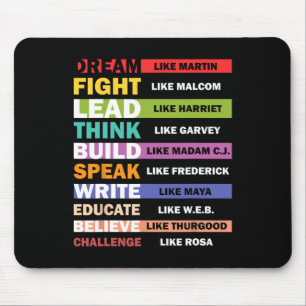 Träume wie Martin Lead wie Harriet Black History Mousepad
