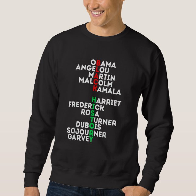 Träume wie Martin Lead wie Harriet Black History Sweatshirt (Vorderseite)