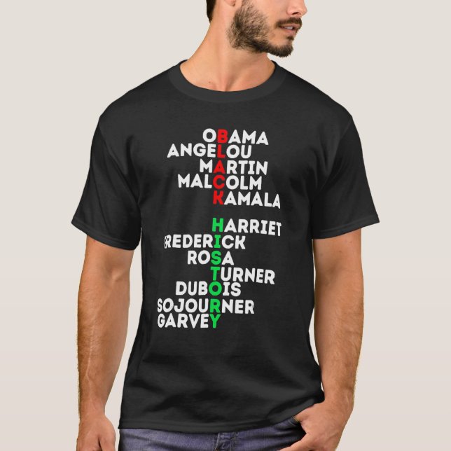 Träume wie Martin Lead wie Harriet Black History T-Shirt (Vorderseite)