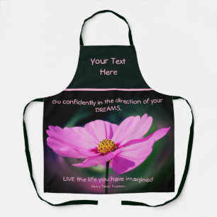 Träume Zitat Cosmos Blume Inspirierend   Schürze