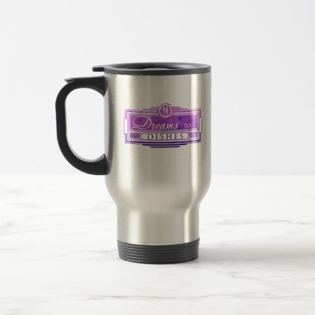Träume zur Geschirr-Reise-Tasse Reisebecher (Links)