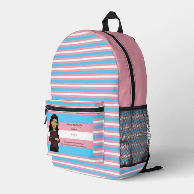 TräumeInRealitätComics decken Kunst ab Bedruckter Rucksack (Rückseitige Ecke Rechts)