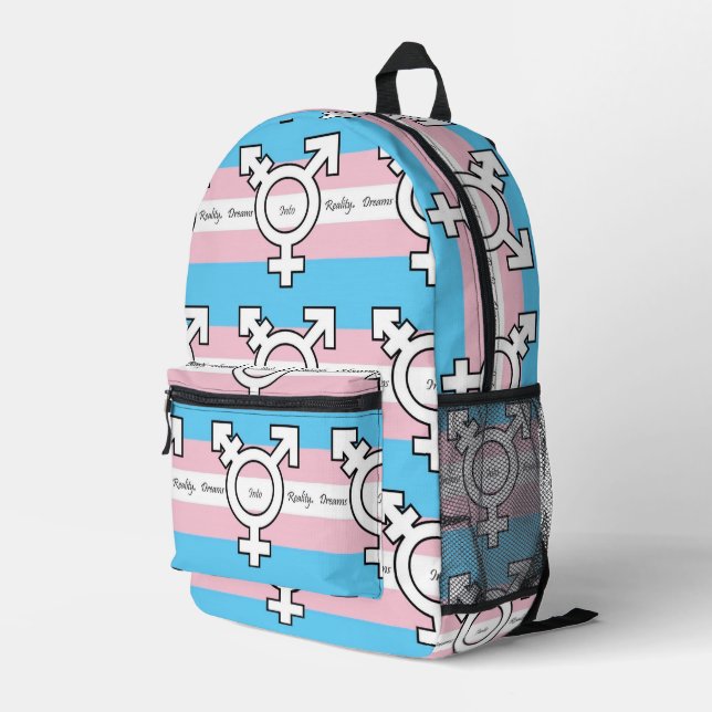 TräumeInRealitätComics decken Kunst ab Bedruckter Rucksack (Rückseitige Ecke Rechts)