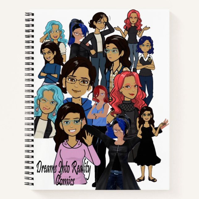 TräumeIntoRealityComics Ashlyn Tempest Cover Art Notizbuch (Vorderseite)