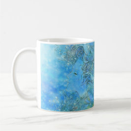 Träumen auf Aquamarine-Gezeiten-Tasse Kaffeetasse