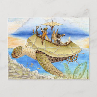 Träumen auf der Aquamarine Tides Postkarte