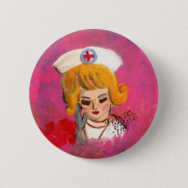 Träumen der Krankenschwester Button (Vorderseite)