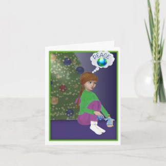 Träumen des Friedens Feiertagskarte