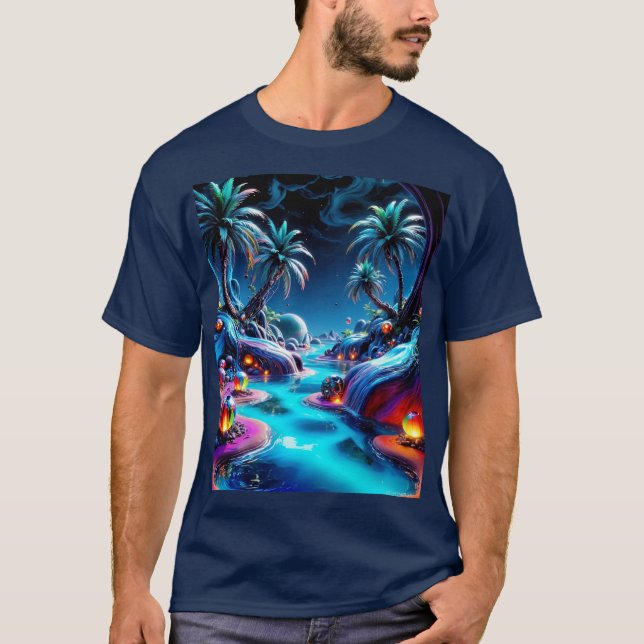 Träumen einer tropischen Flucht T-Shirt (Vorderseite)