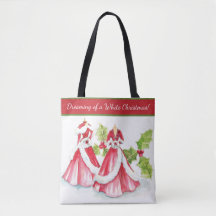 Träumen einer weißen Weihnachtszeit-Tasche