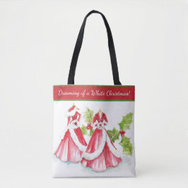 Träumen einer weißen Weihnachtszeit-Tasche Tasche