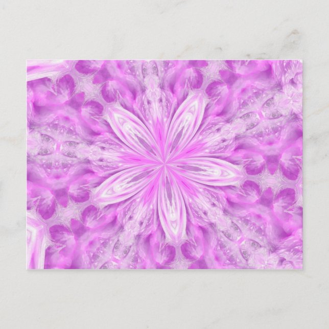 Träumen eines rosa Sterns Postkarte (Vorderseite)