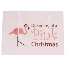 Träumen eines rosa Weihnachten - Große Geschenktas Geschenktüte