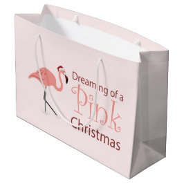 Träumen eines rosa Weihnachten - Große Geschenktas Geschenktüte