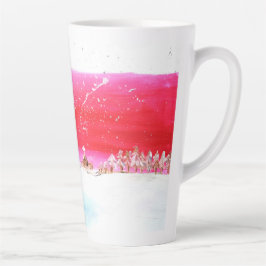 Träumen eines weißen Weihnachtskalenders Milchtasse