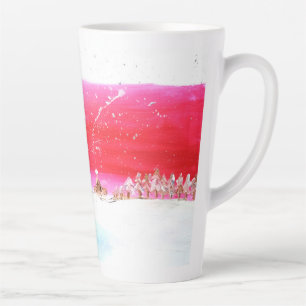 Träumen eines weißen Weihnachtskalenders Milchtasse