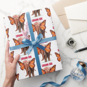 Träumen groß wie ein Elefant Inspiration Geschenkpapier
