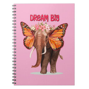Träumen groß wie ein Elefant Inspiration Notizblock