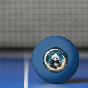 Träumen im Mondlicht: Pandas Celestial Serenade Tischtennisball