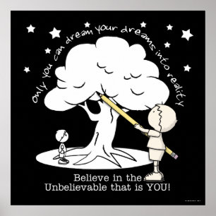 Träumen in der Realität Kleiner Junge, Big Dreams Poster