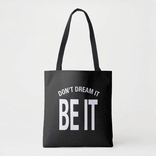 Träumen Sie nicht, es sei Hoodie Tasche (Vorderseite)