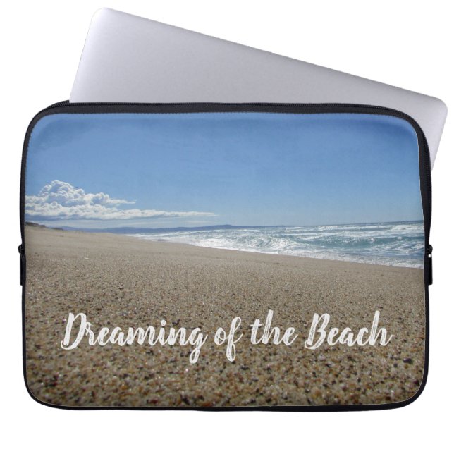 Träumen von Beach West Coast Foto Pacific Ocean Laptopschutzhülle (Vorderseite)